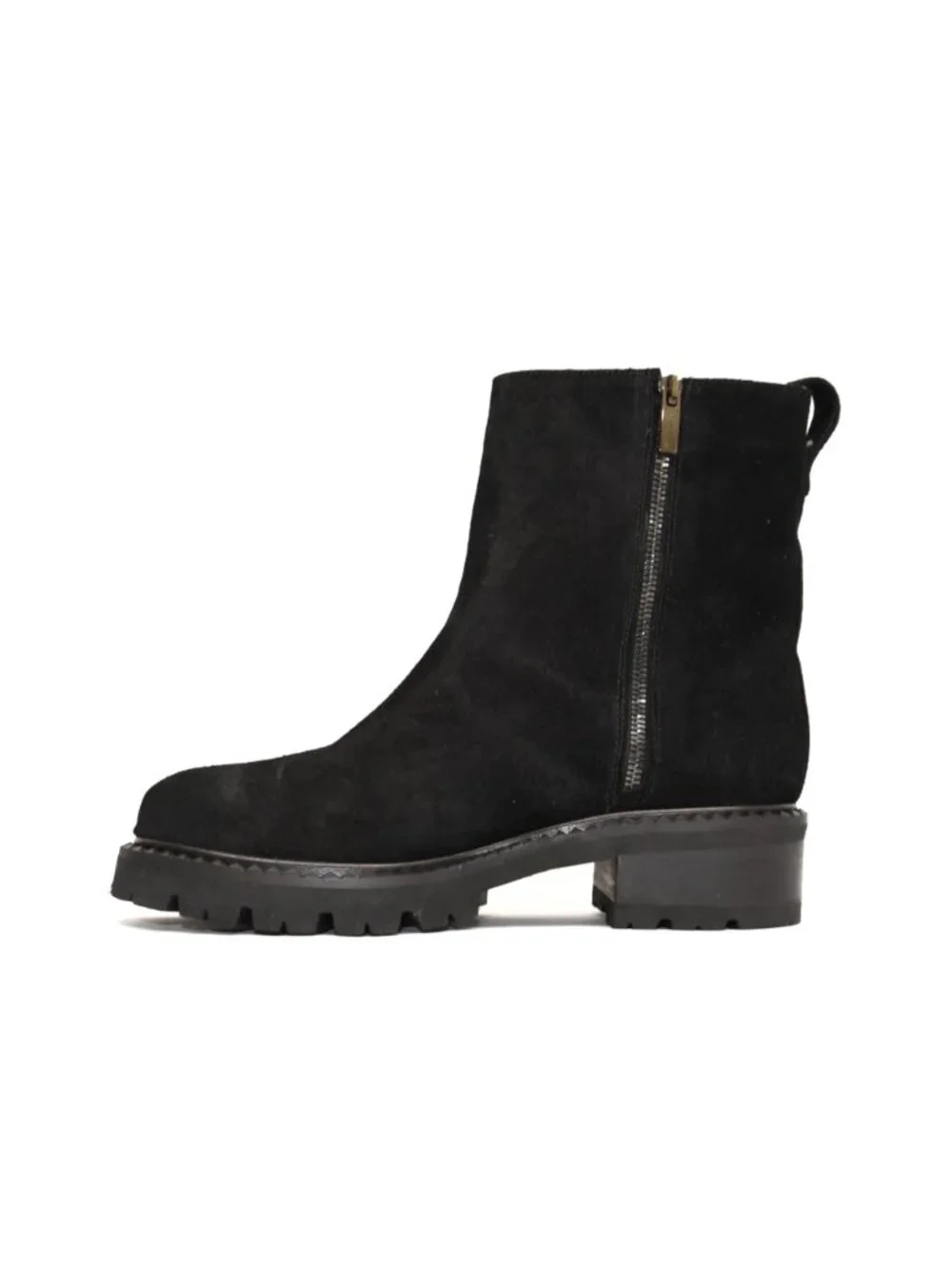 New! La Canadienne Crew Waterproof Suede Ankle Boots Black 8.5M DD546 Made Italy